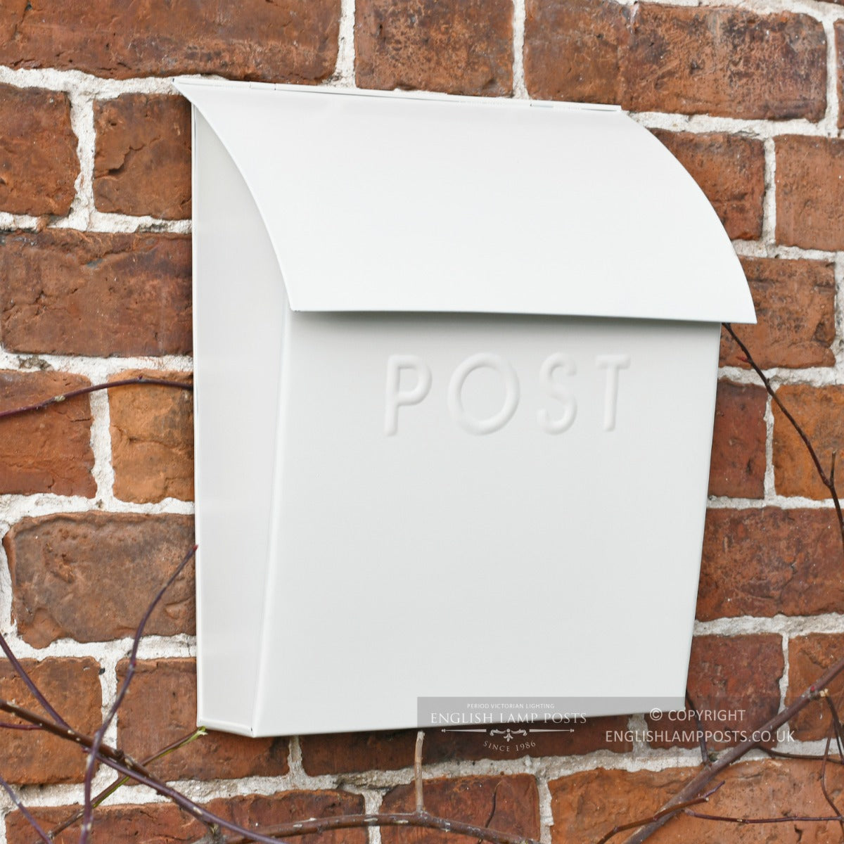 The Cream Lockable 'Montcour' Modern Post Box