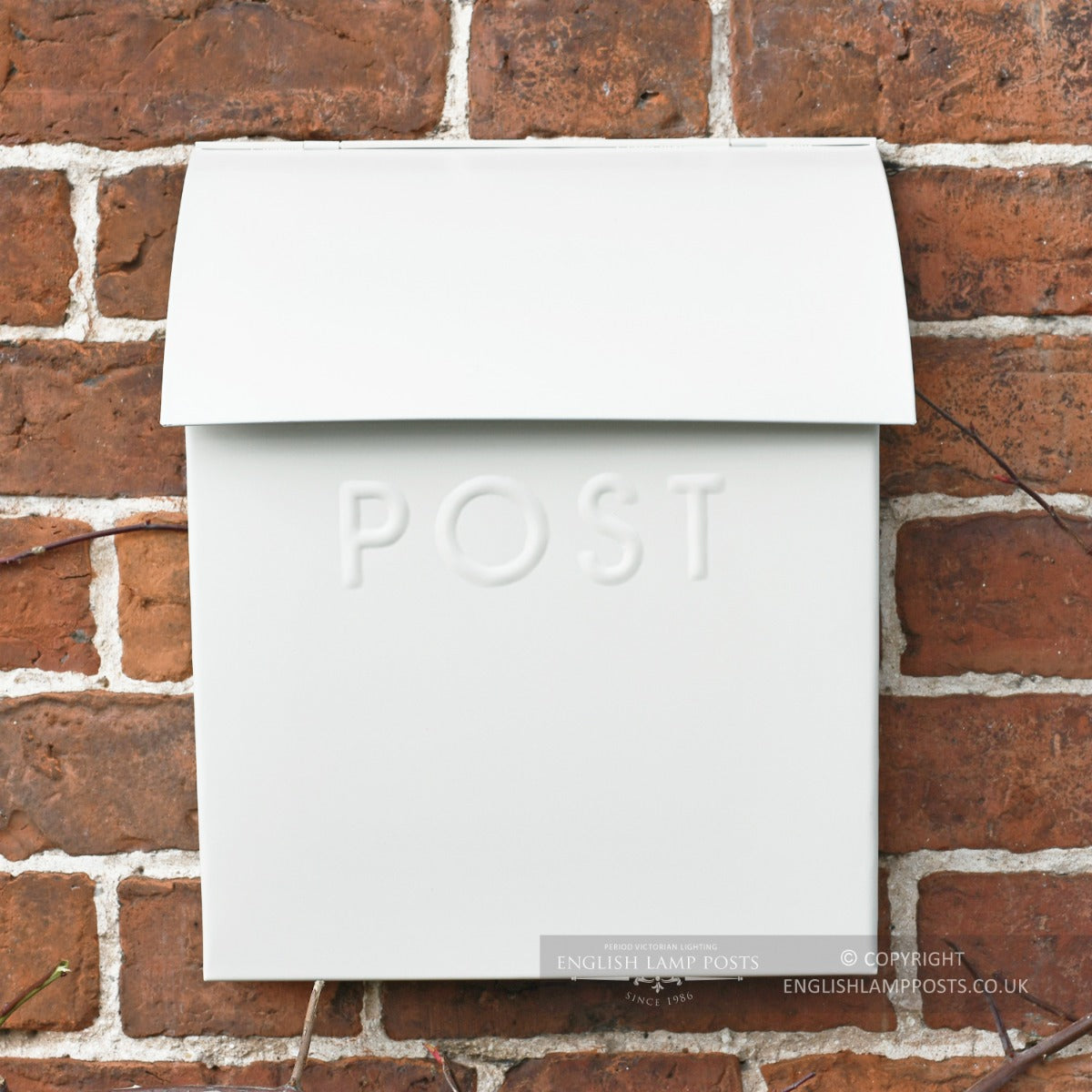 The Cream Lockable 'Montcour' Modern Post Box