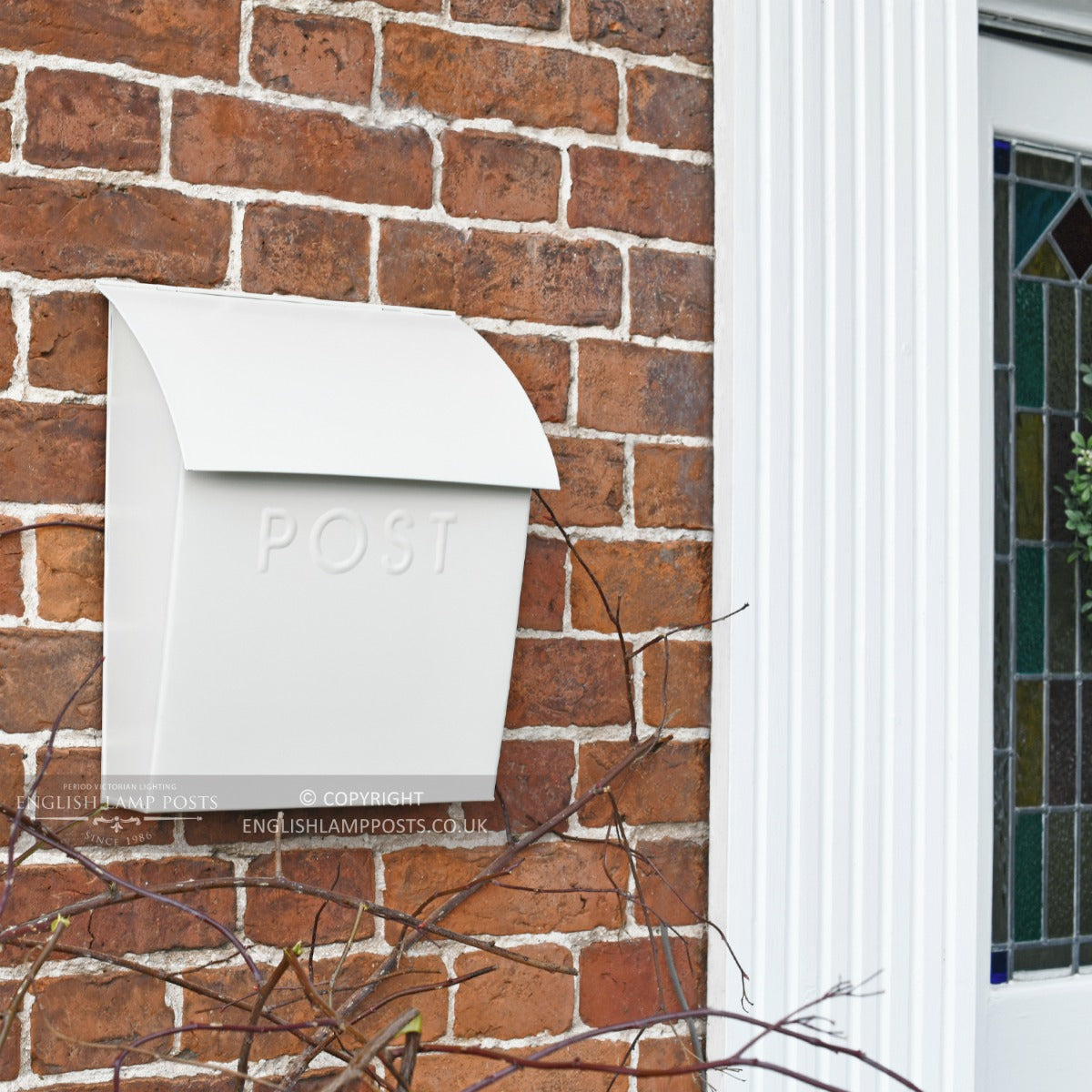 The Cream Lockable 'Montcour' Modern Post Box