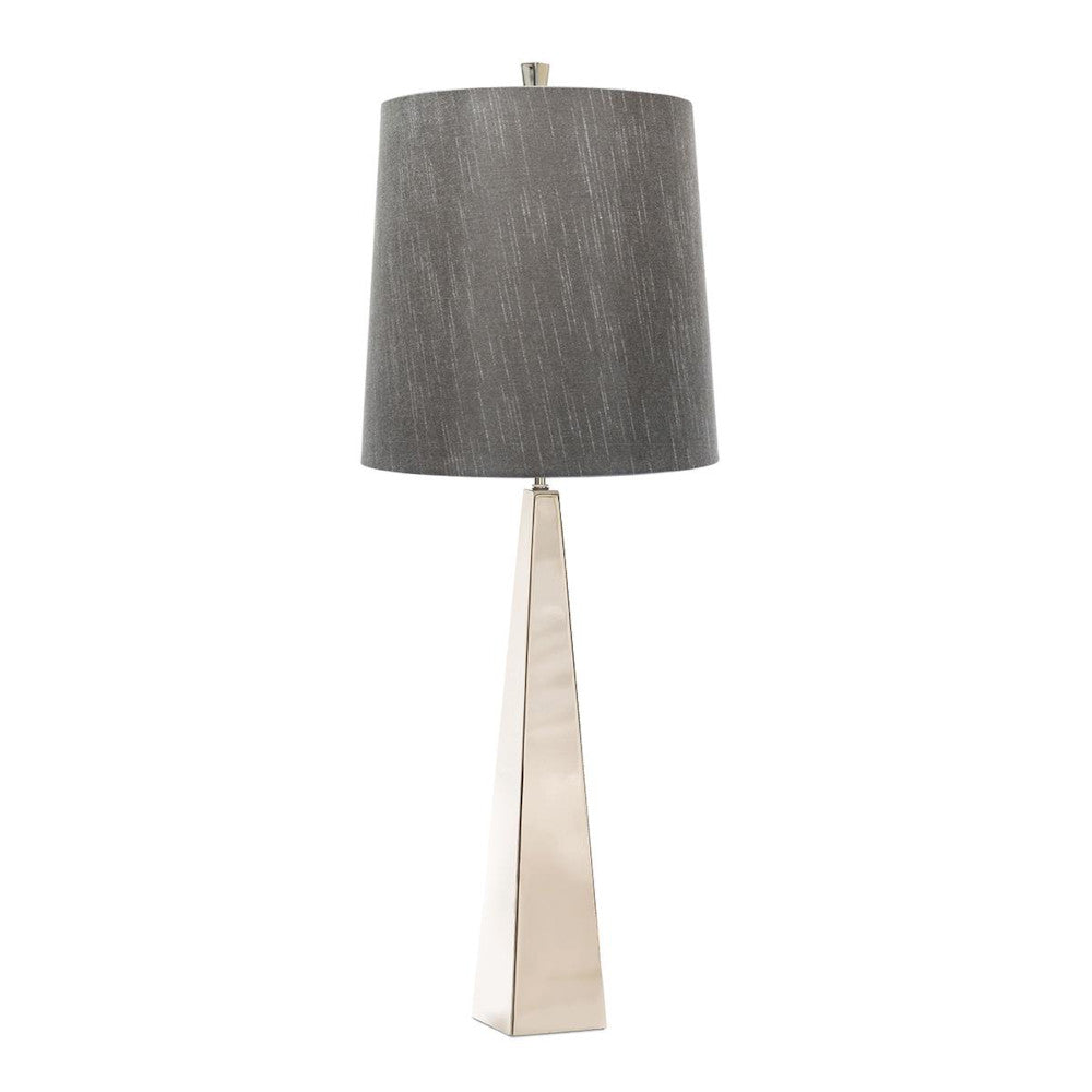 'Leez' Polished Nickel Table Lamp