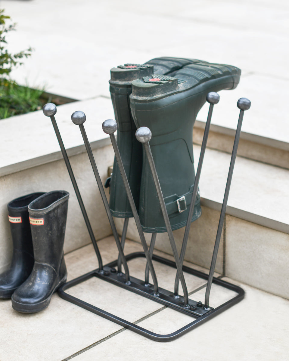 'Lews' Black Four Pair Welly Rack