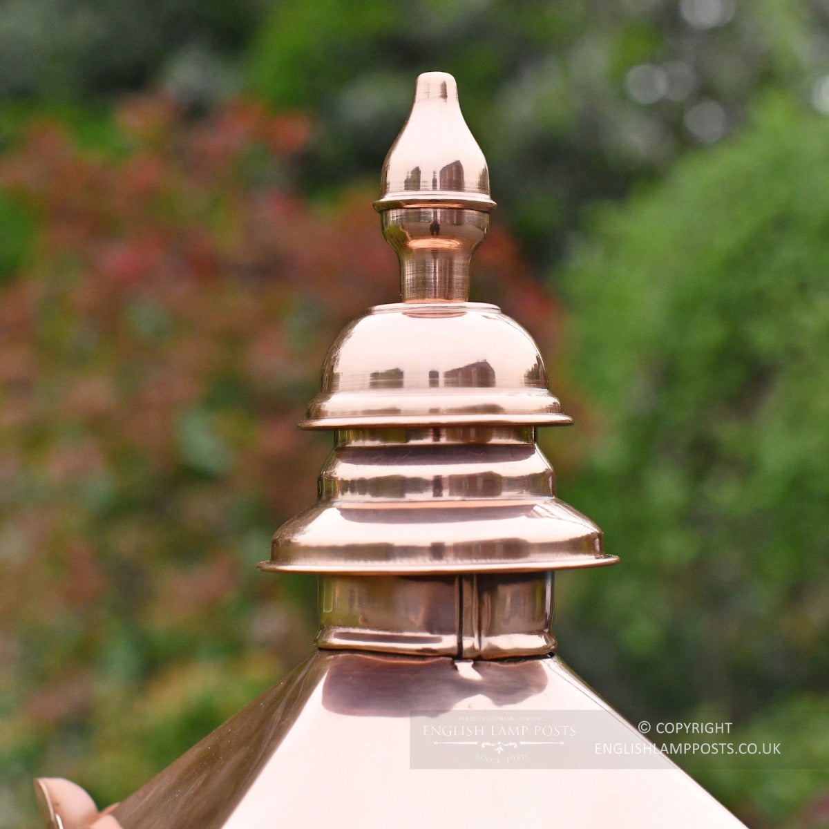 Copper Miniature Victorian Lamp Post Set 1.5m