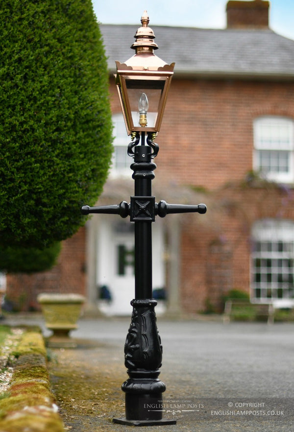 Copper Miniature Victorian Lamp Post Set 1.5m