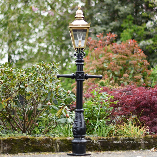 Brass Miniature Victorian Lamp Post Set 1.5m