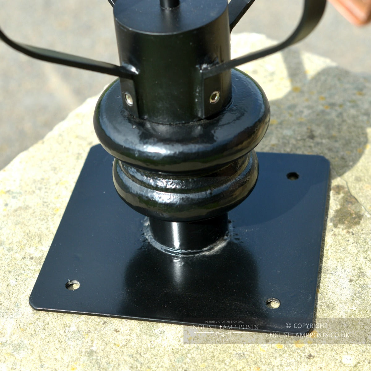 Victorian Copper Lantern & Pillar Post Base Plate