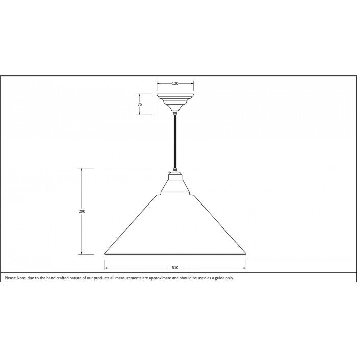 Light Matte Grey Conical Interior Pendant Hanging Light With Dimensions