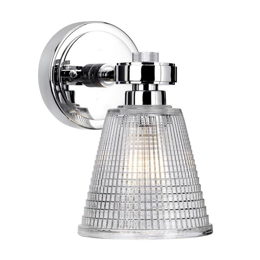 'Lisle' Polished Chrome Cone Wall Light