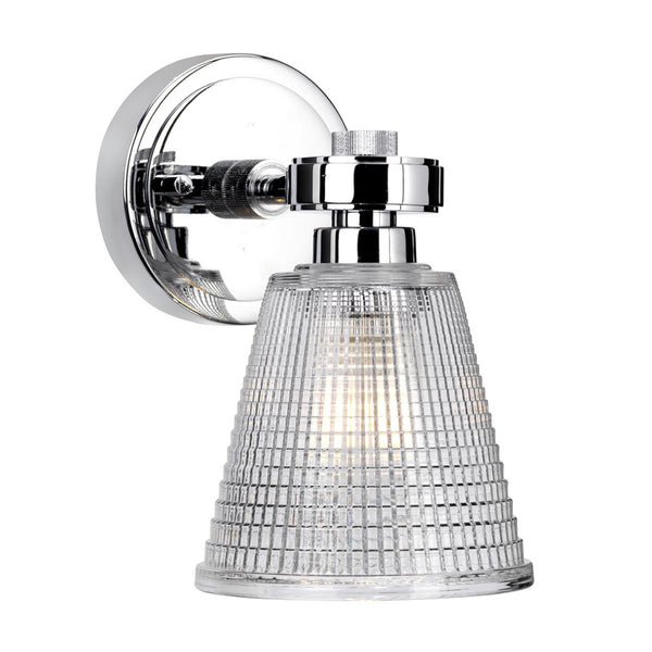 'Lisle' Polished Chrome Cone Wall Light