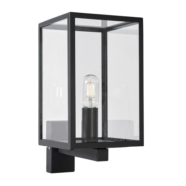 'Reine' Modern Steel Wall Light with Arm - 30cm x 19cm