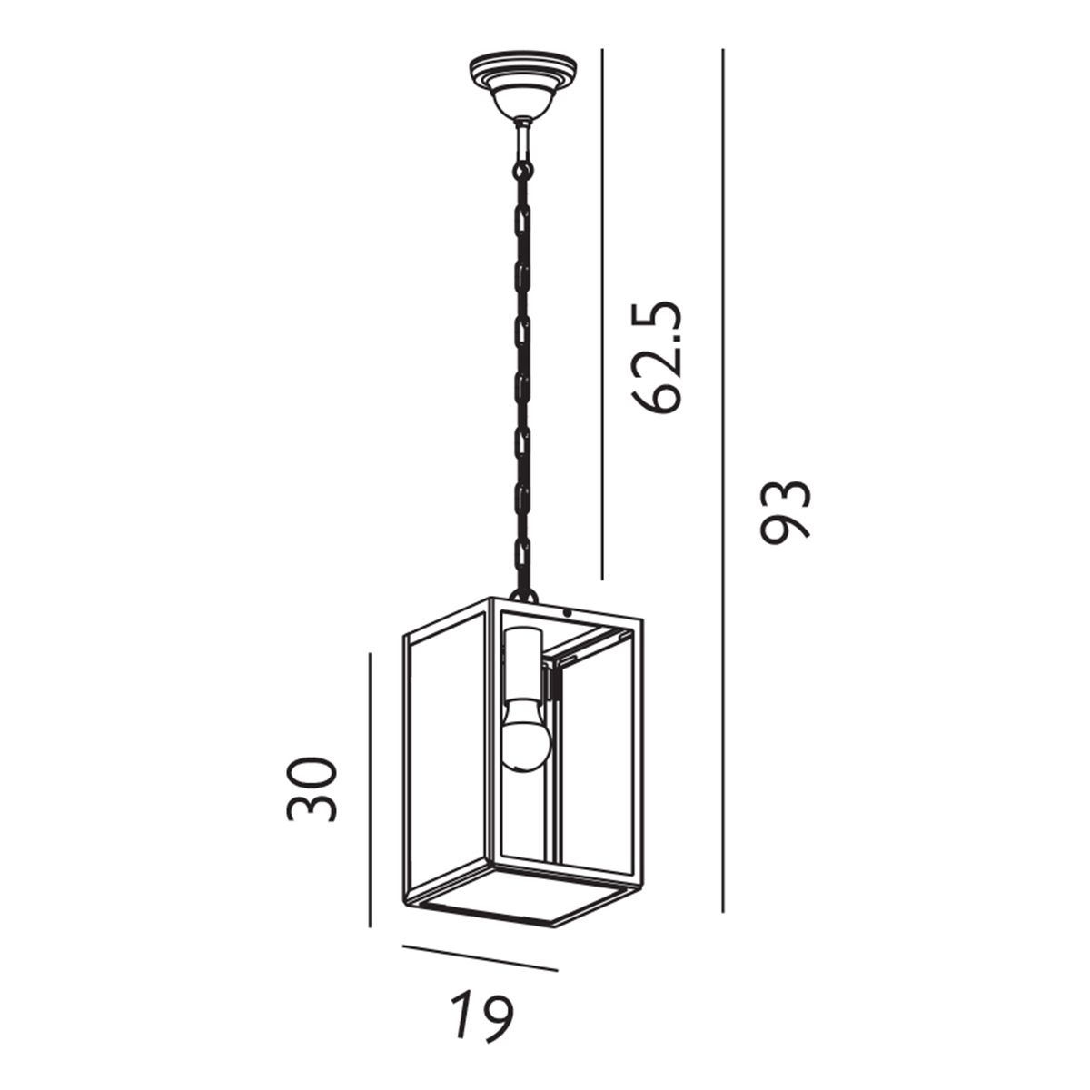 reine chain lantern sizes
