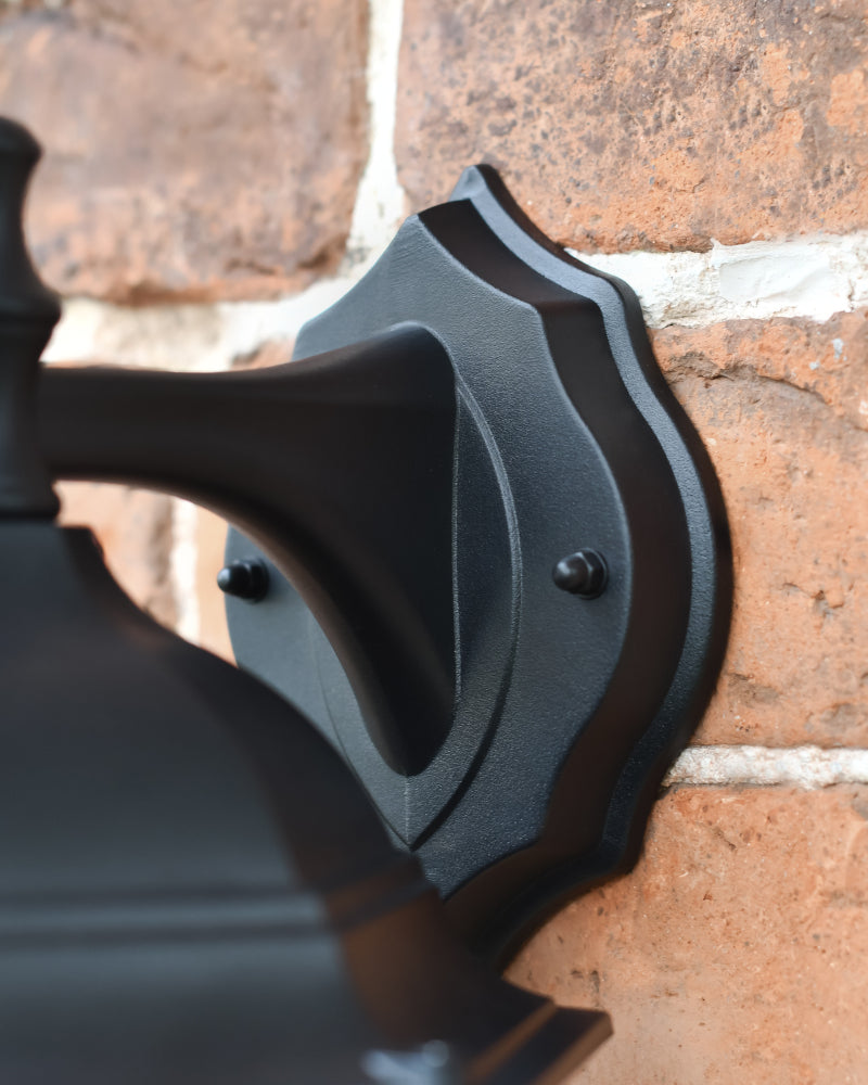 Close up of the artistic backplate 