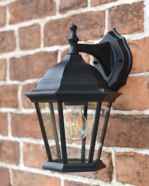 'Longmoore' Traditional Outdoor Top Fix Wall Lantern - thumbnail