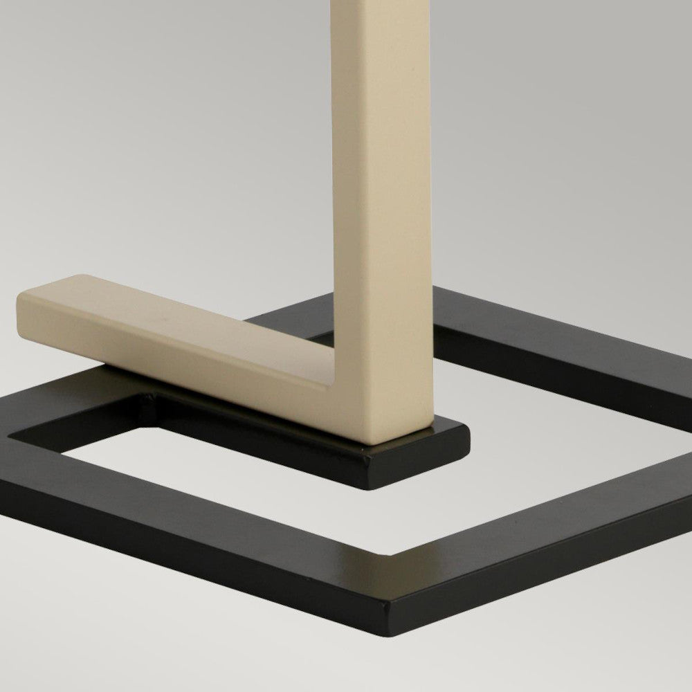View of the square black base