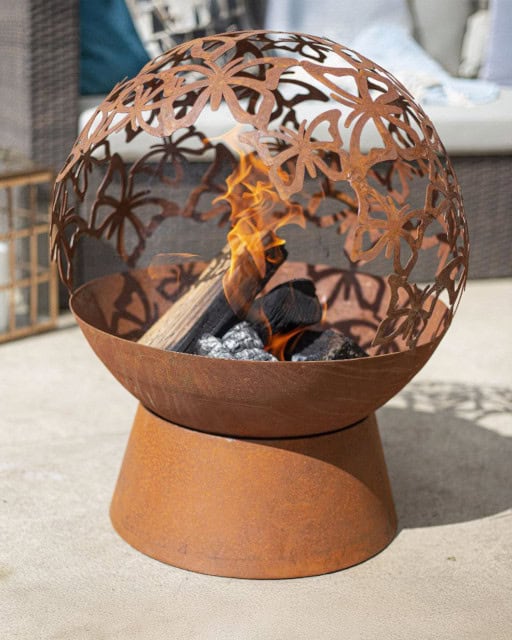 'Mariposa' Rustic Butterfly Inspired Fire Pit - thumbnail