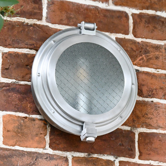 Matte Silver Modern Bulk Head Style Wall Light