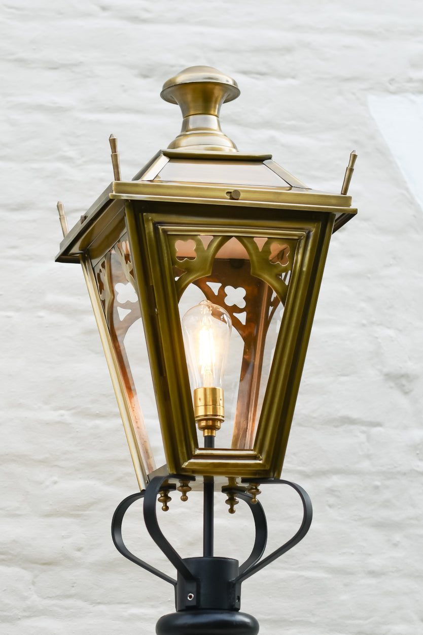 Medium Antique Brass Gothic Lantern