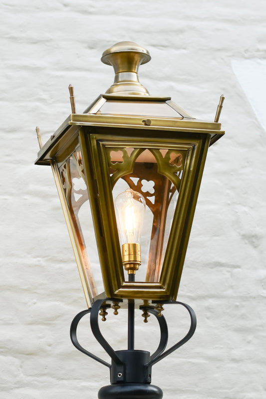 Medium Antique Brass Gothic Lantern