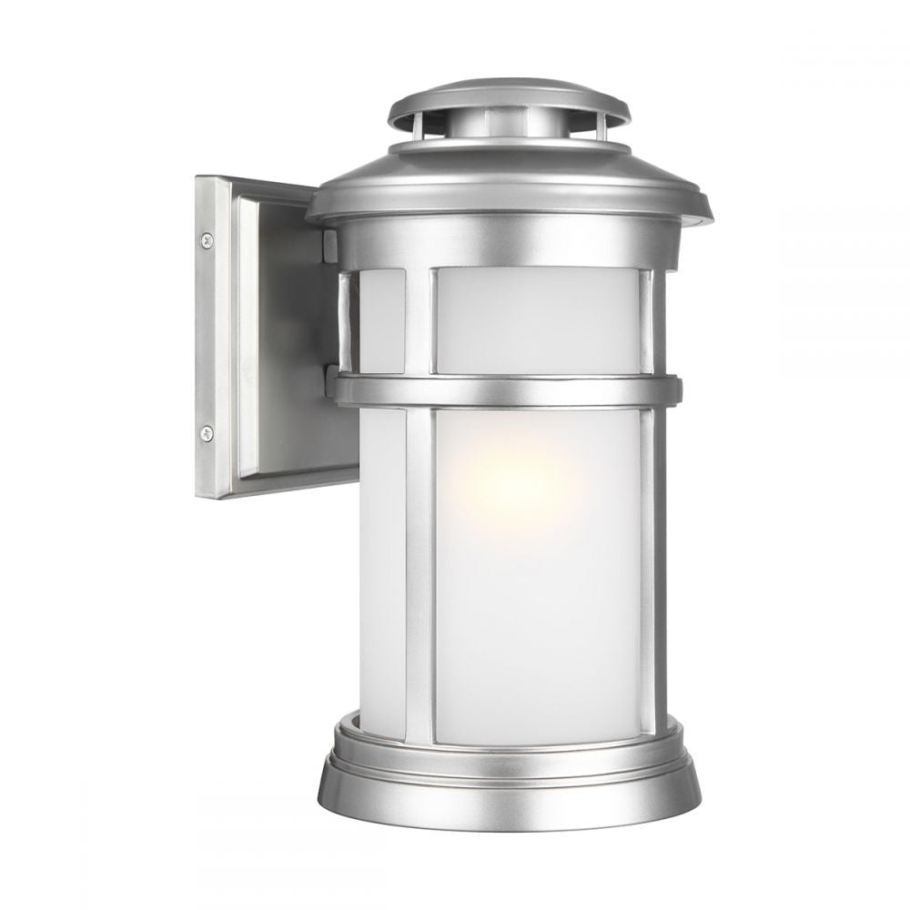 Medium Brushed Steel Finish Modern Wall Light