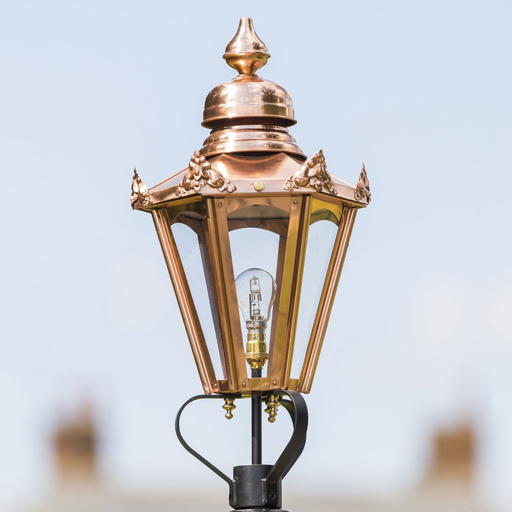 73cm Copper Hexagon Lantern