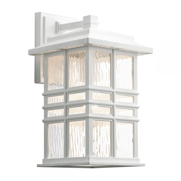 The Large 'Combley' White Square Hanging Wall Light