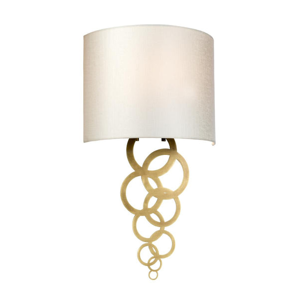 Medium 'Wrinstone' Contemporary Antique Brass Wall Light