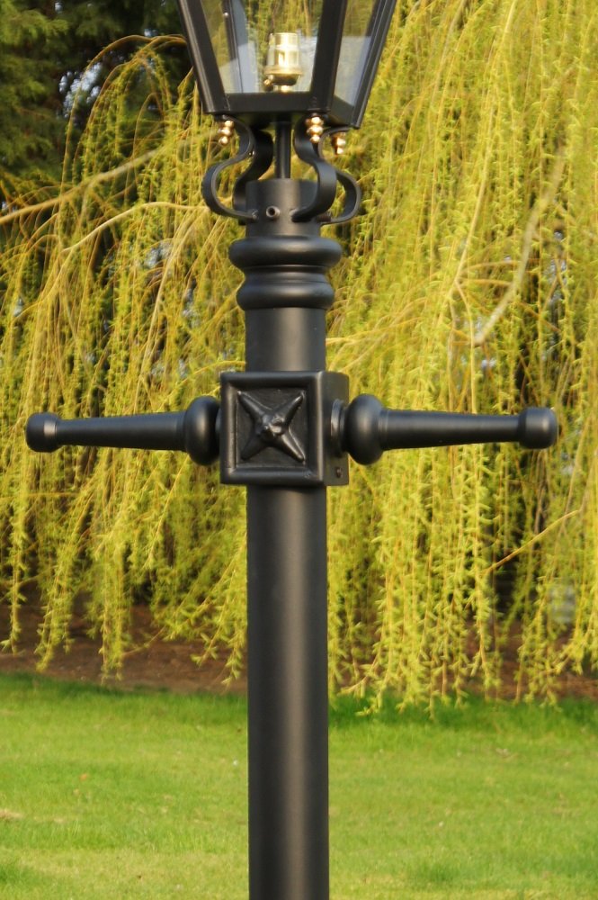 Close-up of the Ladder Bars on the Miniature Victorian Lamp Post set