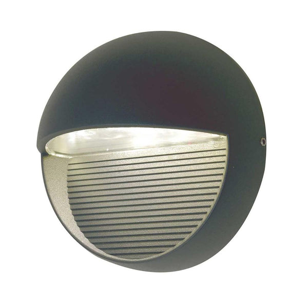 'Astrid' Hooded LED Sphere Modern Outdoor Wall Light