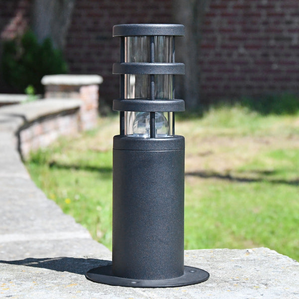 Modern Black Stainless Steel Pillar Light