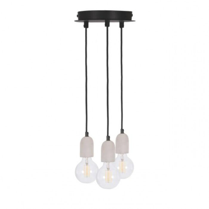 Modern Cluster Ceiling Light by Garden Trading In Grey