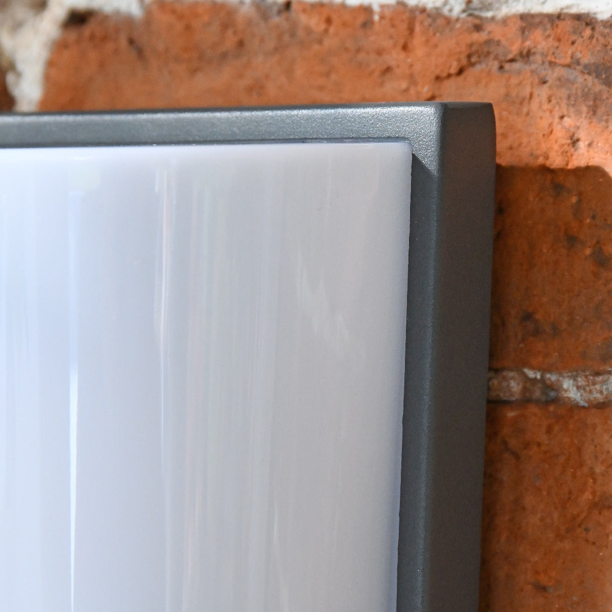 Grey Modern Flush Wall Light With PIR Sensor