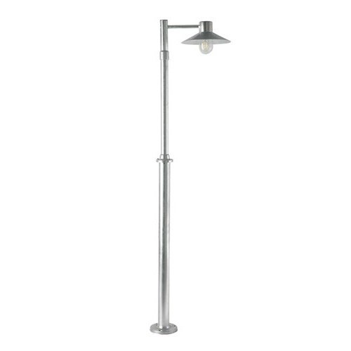 Modern Galvanised Steel Lamp Post and Lantern