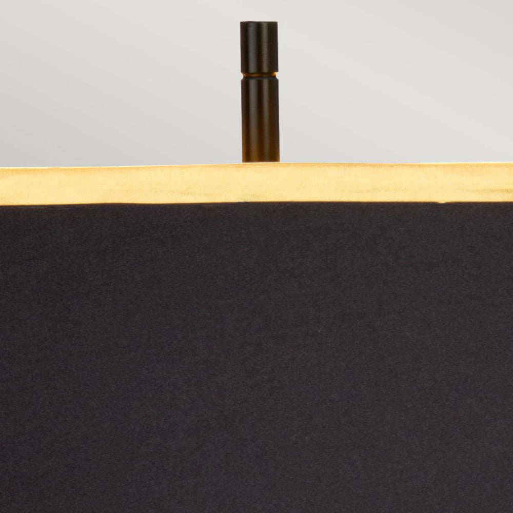 Close up of the black finial at the apex