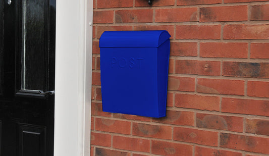 red mail box wall mounted