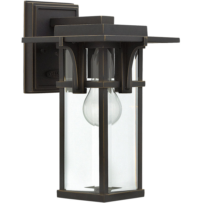 Modern Simplistic Wall Lantern in Bronze