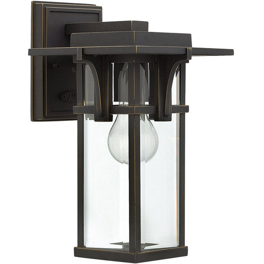 Modern Simplistic Wall Lantern in Bronze