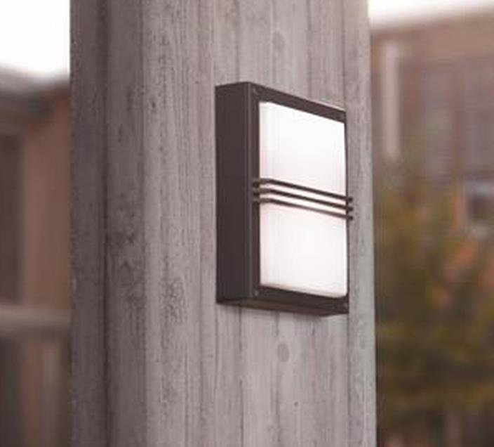 "Northwell" Contemporary Powder Coated Flush Fitting Wall Light