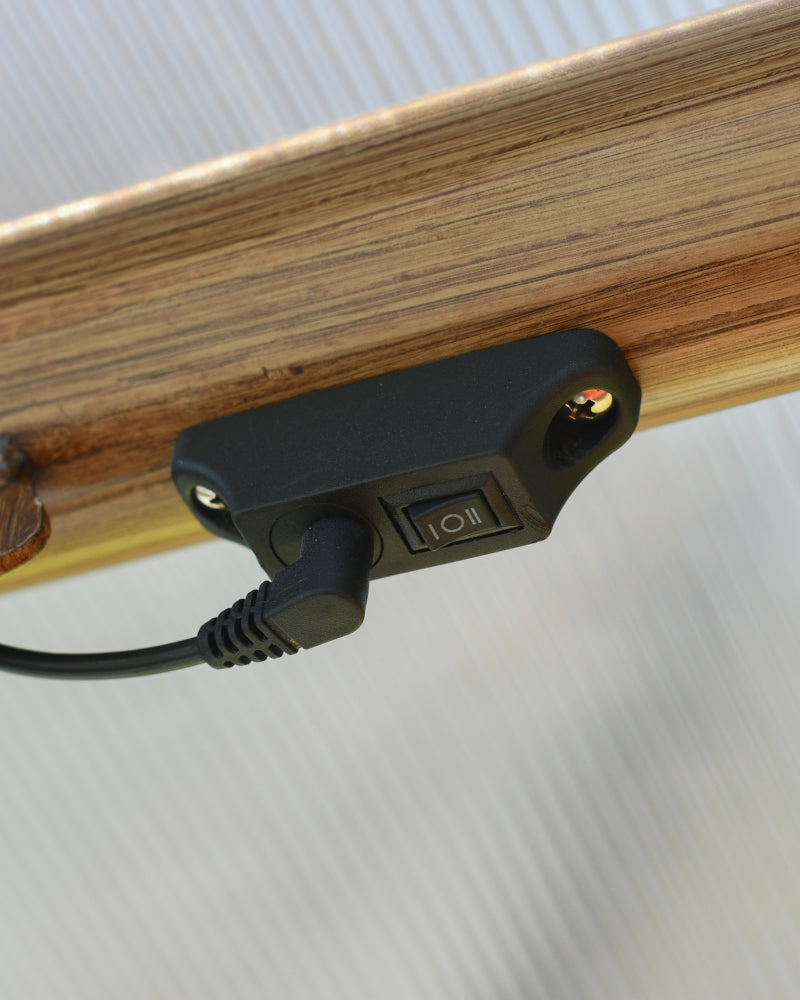 Close up of the light switch