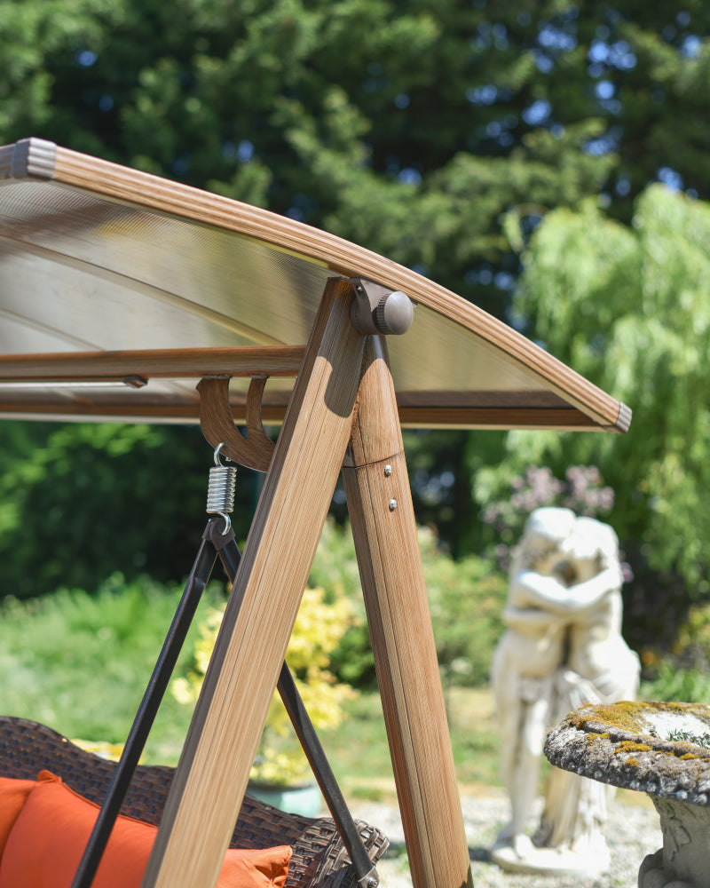 Close up of the adjustable roof knob