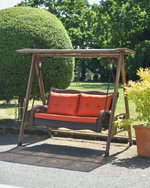 'Moresby' Latte Brown Swing Seat - thumbnail