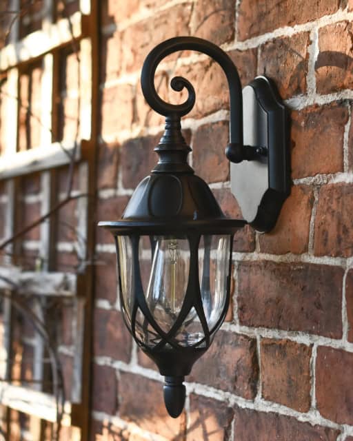 'Moreton' Traditional Ornate Victorian Top Fix Wall Lantern - thumbnail