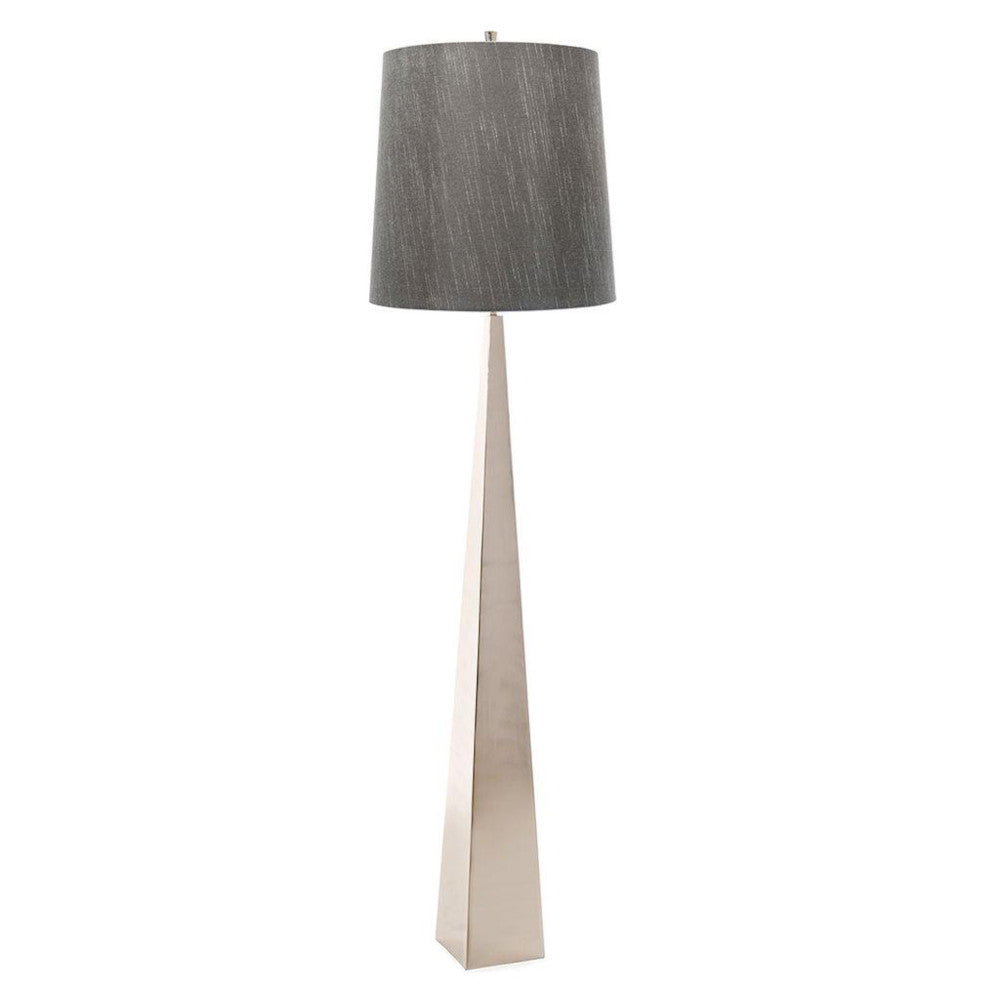 'Moyns' Polished Nickel Floor Lamp
