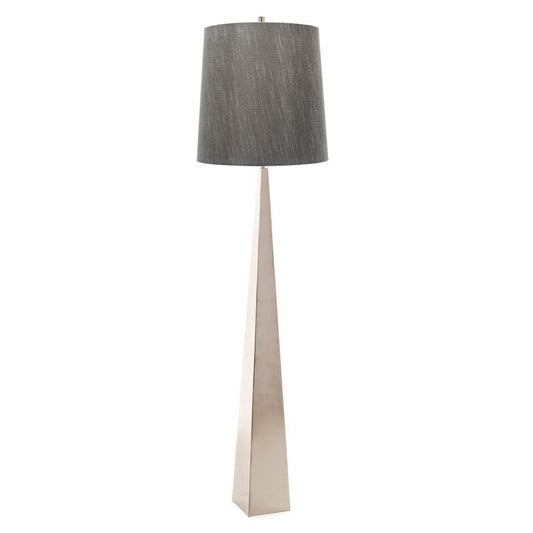 'Moyns' Polished Nickel Floor Lamp