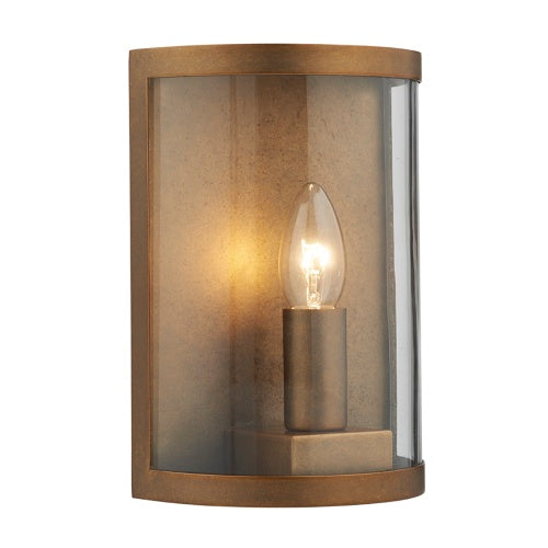 Natural Brass Simplistic Exterior Wall Light