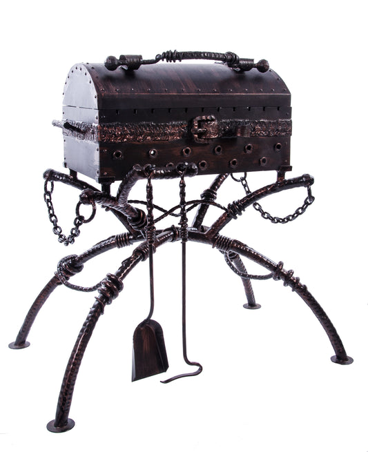 Nautical treasure chest barbequ