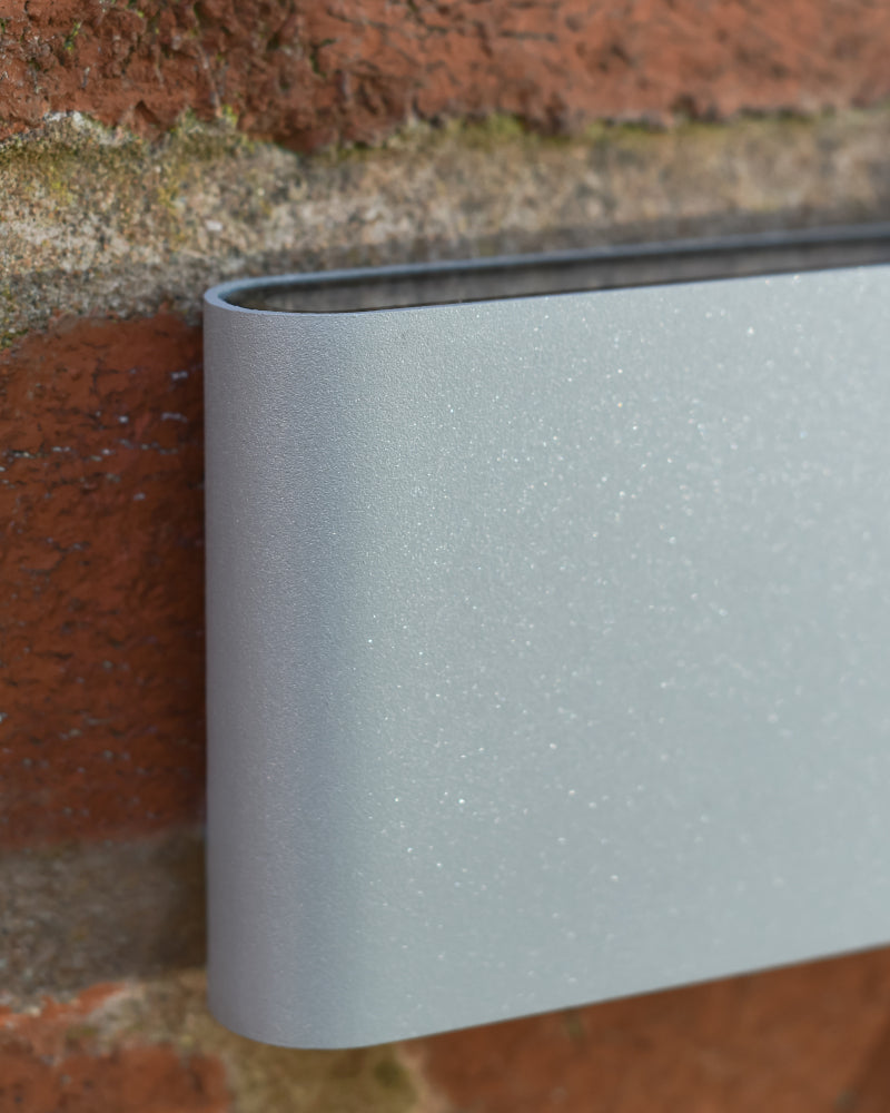 Close up of the wall light top