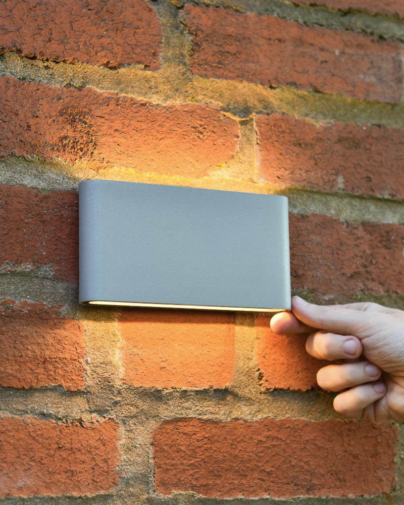 Life size scale of the 'Netherby' wall light