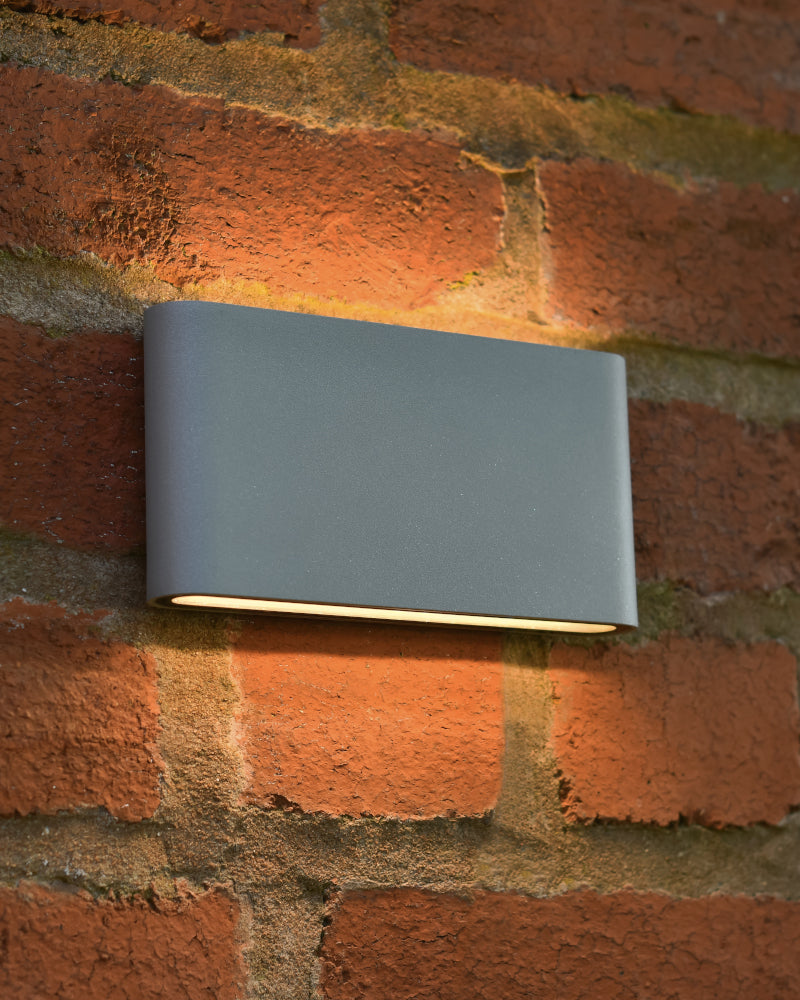 Angled view of the 'Netherby' lit up