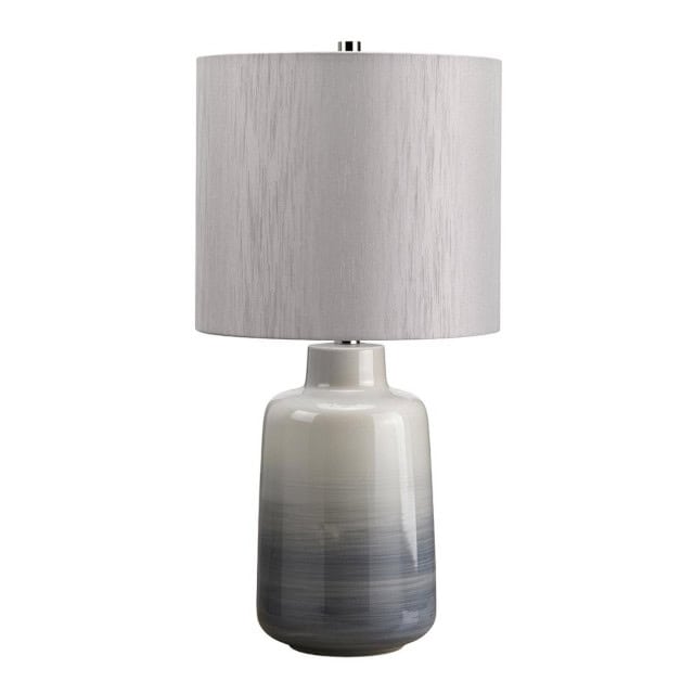 'Newark' Blue And Grey Table Lamp - thumbnail