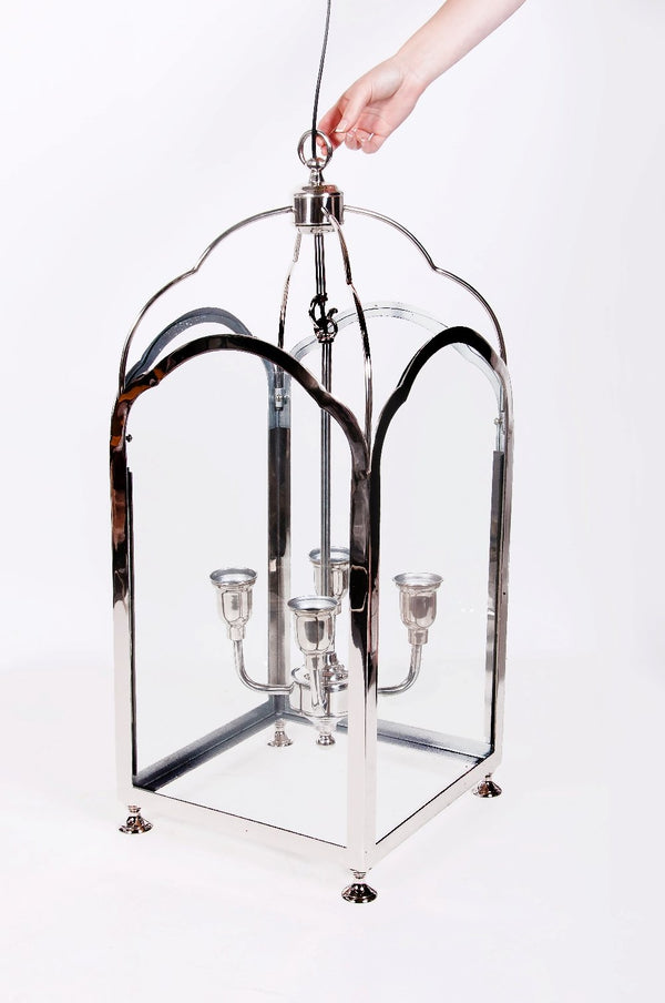 “Harcroft” Hanging Nickel Restaurant Light