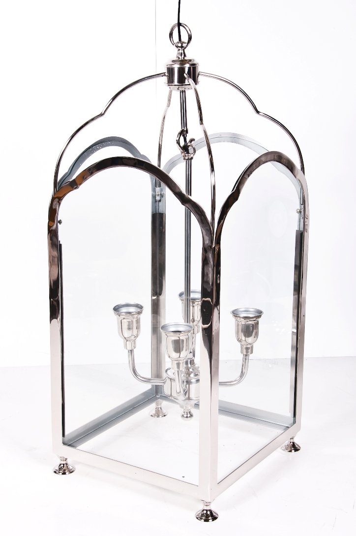 Nickel hanging restaurant lighting